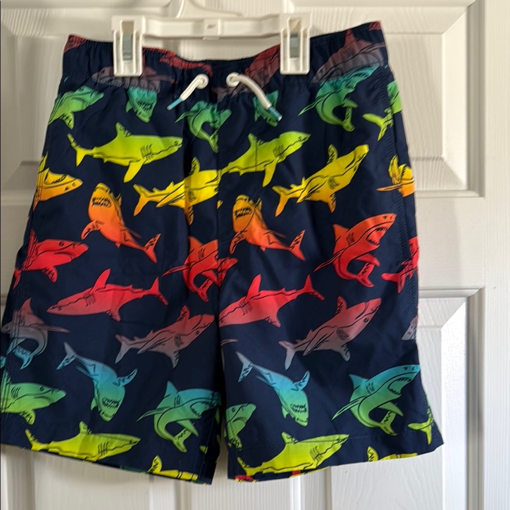 Kids Shark Print Swim Shorts never worn xxl (14-16)